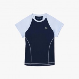Тениска Lacoste Slim-Fit Ultra Dry Stretch Sport T-Shirt - Blue тениска,дамски,топове,lacoste,slim,fit,ultra,dry,stretch,sport,t,shirt,blue