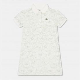 рокля,детски,3/4,панталони,lacoste,kids',towel,dressing,gown,white,multico