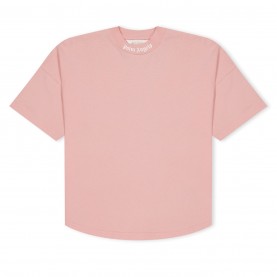 бебешка,тениска,детски,облекла,palm,angels,oversized,logo,t,shirt,babies,pink,white