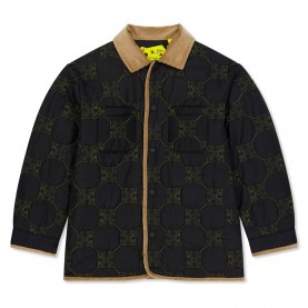 юношеско,яке,детски,облекла,off,white,arrow,padded,nylon,jacket,juniors,black,yellow