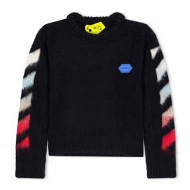 юношеска,блуза,детски,облекла,off,white,logo,print,sweater,juniors,black,multi