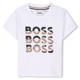 детска,тениска,детски,облекла,boss,logo,t,shirt,infants,white,10p