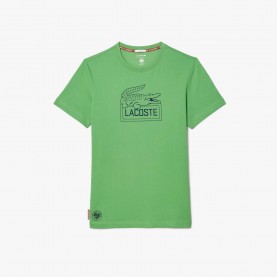 Тениска Lacoste Roland-Garros Edition Ultra Dry Tennis T-Shirt - Green тениска,мъжки,тениски,lacoste,roland,garros,edition,ultra,dry,tennis,t,shirt,green