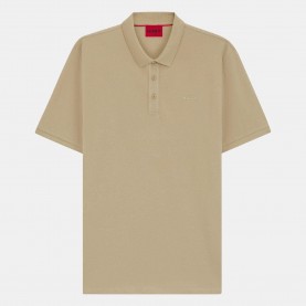 Блуза с яка Hugo Donos222 Logo Print Polo Shirt - Beige блуза,с,яка,мъжки,тениски,hugo,donos222,logo,print,polo,shirt,beige