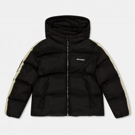 Детско яке Palm Angels Unisex Kids Logo Water Resistant Short Puffer Jacket - Black 1003 детско,яке,palm,angels,unisex,kids,logo,water,resistant,short,puffer,jacket,black,1003