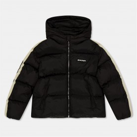 детско,яке,детски,3/4,панталони,palm,angels,unisex,kids',logo,water,resistant,short,puffer,jacket,black,1003