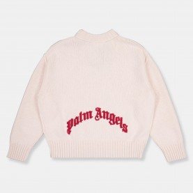 Детска плетена блуза Palm Angels Unisex Kids Logo Knitted Top - Pink 3B27 детска,плетена,блуза,palm,angels,unisex,kids,logo,knitted,top,pink,3b27