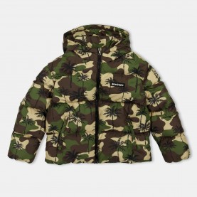 Детско яке Palm Angels Unisex Kids Logo Cropped Insulated Short Puffer Jacket - Camo 8403 детско,яке,palm,angels,unisex,kids,logo,cropped,insulated,short,puffer,jacket,camo,8403
