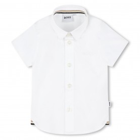 детска,риза,с,къс,ръкав,детски,облекла,boss,short,sleeve,shirt,infants,white,10p