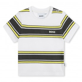 детска,тениска,детски,облекла,boss,striped,t,shirt,infants,white,n05