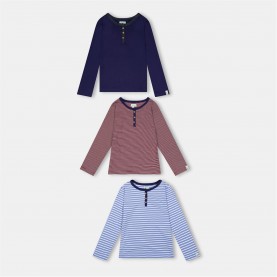 детски,тениски,детски,облекла,lilly,and,sid,&amp;,sid,multicoloured,plain,ana,stripe,top,3,pack,multi