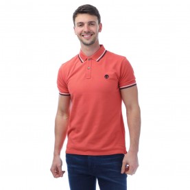 Блуза с яка Timberland Oyster River Chest Logo Polo Shirt - Pink блуза,с,яка,мъжки,тениски,timberland,oyster,river,chest,logo,polo,shirt,pink