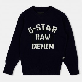 плетена,блуза,детски,3/4,панталони,g,star,kids',large,logo,knitted,top,salute