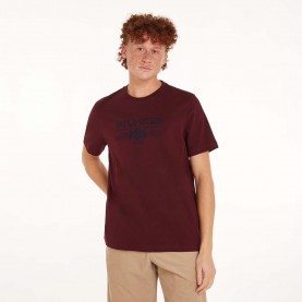 Тениска Tommy Hilfiger Crest Logo Embroidery T-Shirt - Purple тениска,мъжки,тениски,tommy,hilfiger,crest,logo,embroidery,t,shirt,purple