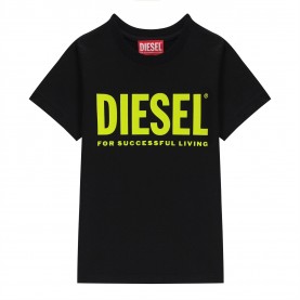 тениска,детски,облекла,diesel,just,logo,t,shirt,blk,fluo,k90aa