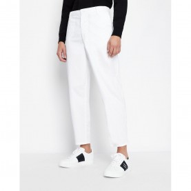 Панталони Armani Exchange Trousers - White панталони,armani,exchange,trousers,white