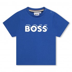 бебешка,тениска,детски,облекла,boss,bold,logo,t,shirt,babies,blue,872