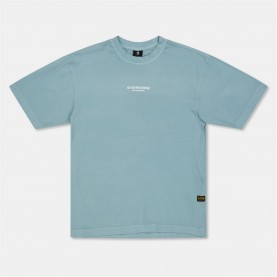 Тениска G Star Gstar Oversize R Tee Jn99 - Siali Blue тениска,детски,3/4,панталони,g,star,gstar,oversize,r,tee,jn99,siali,blue