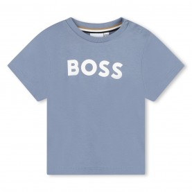 тениска,детски,3/4,панталони,boss,kids,large,logo,t,shirt,logo,design,med,grey,049