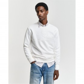 блуза,облекла,на,разпродажба,мъжки,ежедневни,облекла,мъжки,горнища,с,качулка,gant,tonal,shield,crewneck,sweatshirt,cream