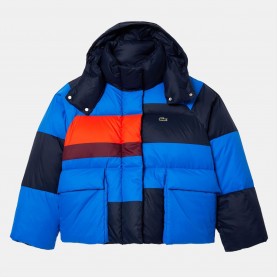 Яке Lacoste Oversized Removable Hood Puffer Jacket - Navy яке,дамски,якета,и,палта,lacoste,oversized,removable,hood,puffer,jacket,navy