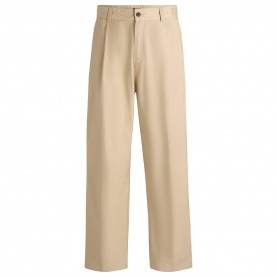 панталони,hugo,renar252,relaxed,fit,trousers,beige