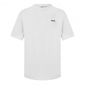 детска,тениска,детски,облекла,boss,boss,small,logo,t,shirt,junior,boys,white,10p