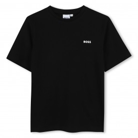 тениска,детски,3/4,панталони,boss,kids,small,logo,t,shirt,subtle,logo,black,09