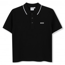 юношеска,блуза,с,яка,детски,облекла,boss,small,logo,polo,shirt,juniors,black,09b