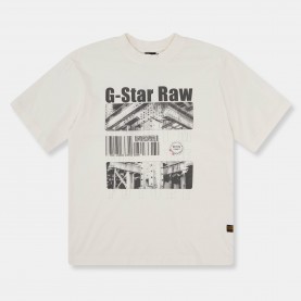Тениска G Star Kids Oversized T-Shirt - Dk White тениска,g,star,kids,oversized,t,shirt,dk,white