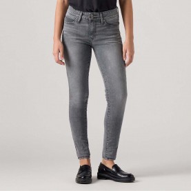 Дънки Levis 711 Double Button Skinny-Fit Jeans - Light Grey дънки,дамски,дънки,levis,711,double,button,skinny,fit,jeans,light,grey