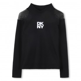 блуза,детски,облекла,dkny,dkny,mesh,sweater,jn61,black