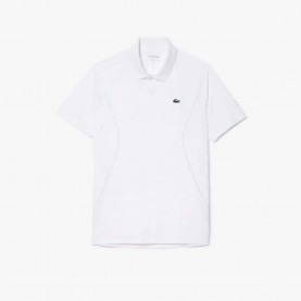 Блуза с яка Lacoste Tennis x Novak Djokovic Regular-Fit Polo Shirt - White блуза,с,яка,мъжки,тениски,lacoste,tennis,x,novak,djokovic,regular,fit,polo,shirt,white