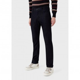 Дънки Emporio Armani J45 Slim-Fit Jeans - Blue дънки,мъжки,дънки,emporio,armani,j45,slim,fit,jeans,blue