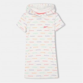 Тениска Reebok Kids' Rainbow T-Shirt Dress - White тениска,детски,поли,и,рокли,reebok,kids',rainbow,t,shirt,dress,white