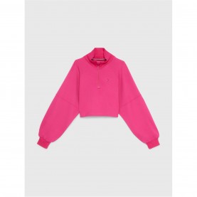 блуза,детски,облекла,tommy,hilfiger,half,zip,mock,neck,sweatshirt,magenta,tp1