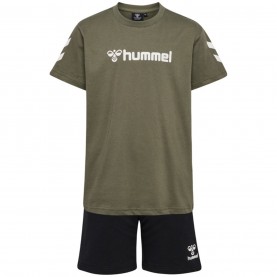 юношески,комплект,детски,3/4,панталони,hummel,novet,2,piece,set,juniors,dusty,olive