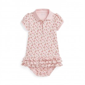 детски,комплект,детски,3/4,панталони,polo,ralph,lauren,floral,soft,cotton,polo,dress,&amp;,bloomer,set,infants,rose,pink