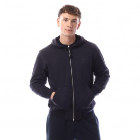 Суичър CP Company Diagonal Raised Fleece Logo Full-Zip Hoodie - Navy суичър,мъжки,горнища,с,качулка,мъжки,ежедневни,облекла,cp,company,diagonal,raised,fleece,logo,full,zip,hoodie,navy