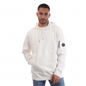 Суичър CP Company Diagonal Raised Fleece Lens Hoodie - White суичър,мъжки,горнища,с,качулка,мъжки,ежедневни,облекла,cp,company,diagonal,raised,fleece,lens,hoodie,white