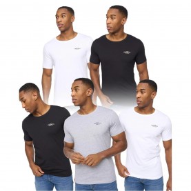 тениска,crosshatch,5,pack,of,basic,standard,t,shirts,multi,colour