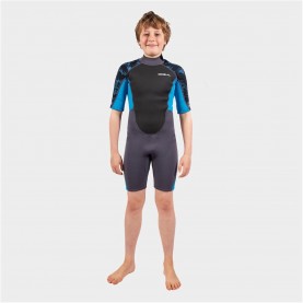 детски,бански,костюми,детски,3/4,панталони,бански,костюми,за,момчета,водни,спортове,gul,response,3,2mm,flatlock,junior,shorty,grey,blue