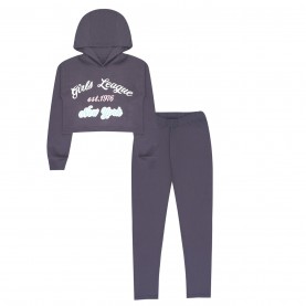 суичър,детски,3/4,панталони,miso,kids',cropped,hoodie,top,and,legging,set,charcoal