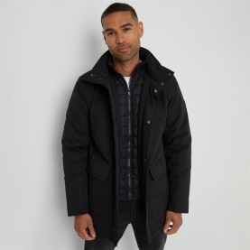 мъжки,якета,и,палта,размер+,threadbare,showerproof,funnel,neck,mock,layer,coat,black
