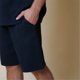къси,панталони,мъжки,къси,панталони,threadbare,cotton,blend,textured,sweat,shorts,navy