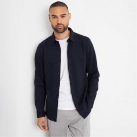 риза,с,дълъг,ръкав,threadbare,luxe,jersey,knit,long,sleeve,shirt,navy