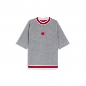 риза,с,къс,ръкав,мъжки,пижами,hugo,jaxon,short,sleeve,sweatshirt,grey