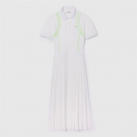 рокля,дамски,поли,и,рокли,lacoste,pleated,polo,dress,white