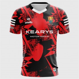 детска,фланелка,детски,тениски,детски,облекла,oneills,cork,camogie,training,jersey,girls,red,black