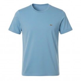 Тениска Lacoste Cotton Pima T-Shirt - Blue тениска,мъжки,тениски,lacoste,cotton,pima,t,shirt,blue